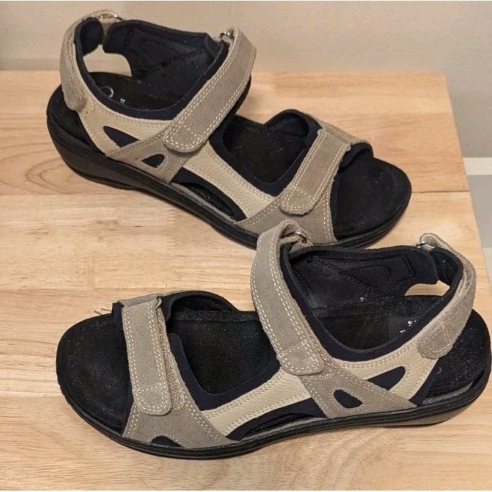 Hallux Fidelio WechselfuBbett Gini G Qomens 37 US 7‎ Sandals Comfort Strappy Tan